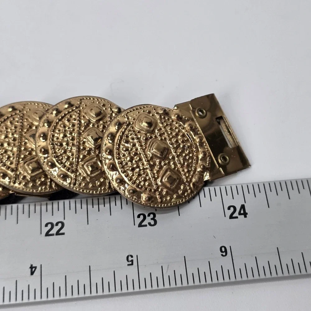 Vintage Gold Charm Belt Coin Women 24